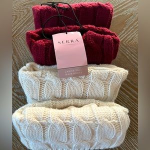 Two Pairs of Tall rain boot socks by Serra